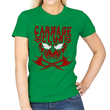 CARNAGE CLUB Exclusive - Womens T-Shirts RIPT Apparel Small / Irish Green