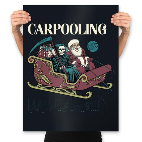 Carpooling - Prints Posters RIPT Apparel 18x24 / Black