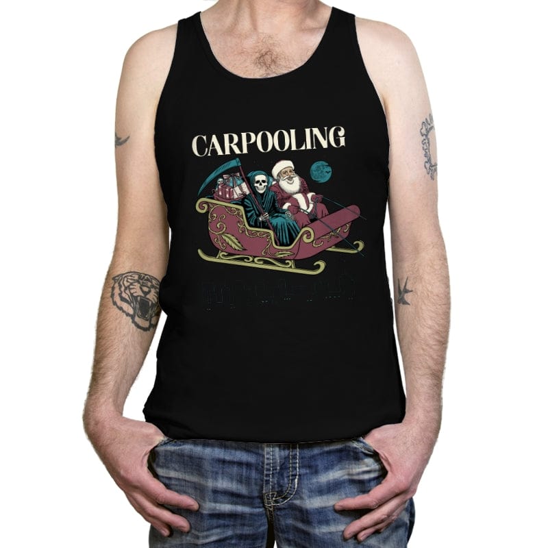 Carpooling - Tanktop Tanktop RIPT Apparel X-Small / Black