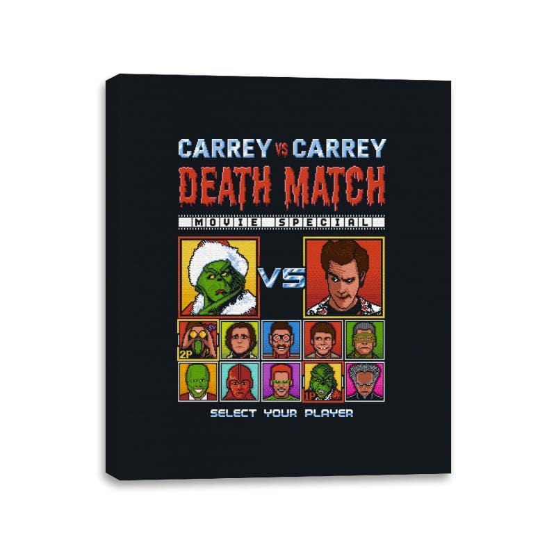 Carrey Death Match - Canvas Wraps Canvas Wraps RIPT Apparel 11x14 / Black