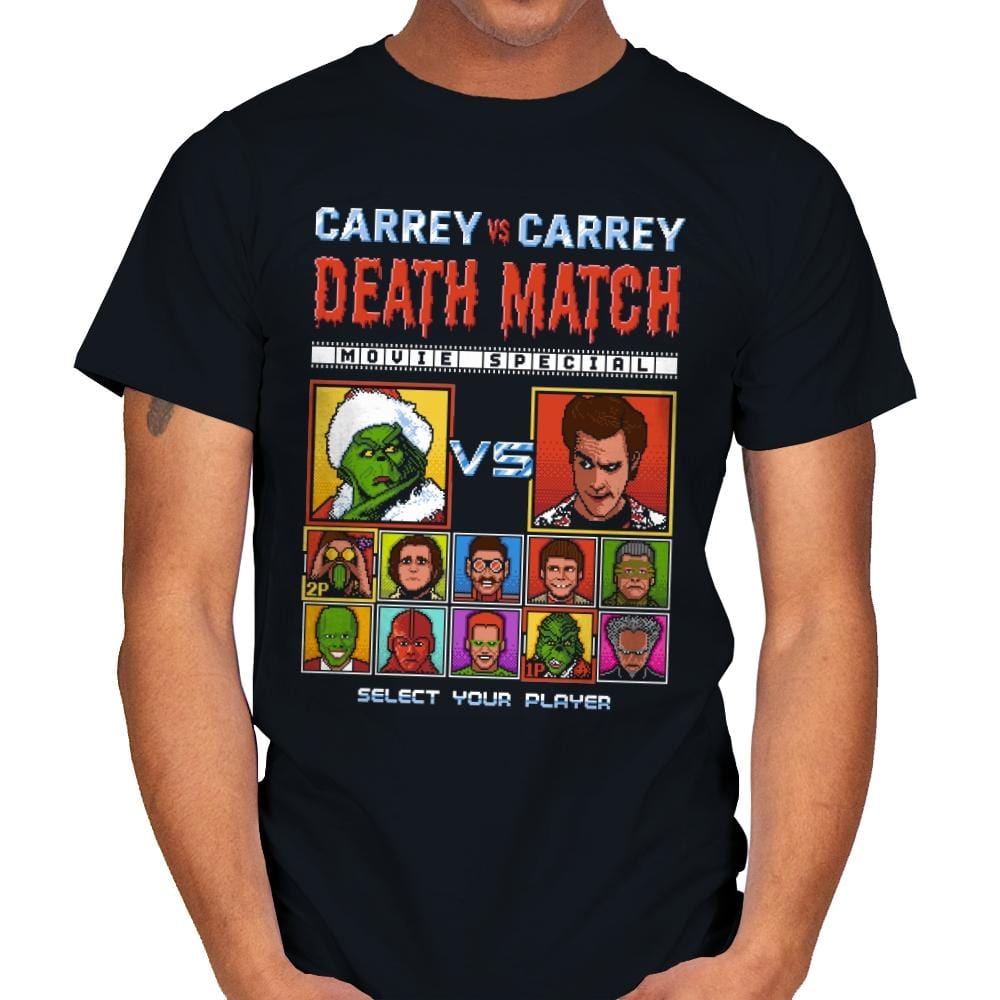 Carrey Death Match - Mens T-Shirts RIPT Apparel Small / Black