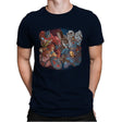 Cartoon Clash! - Mens Premium T-Shirts RIPT Apparel Small / Midnight Navy