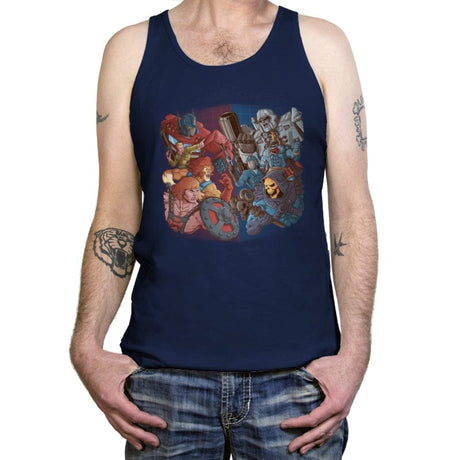 Cartoon Clash! - Tanktop Tanktop RIPT Apparel X-Small / Navy