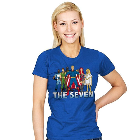 Cartoon Seven - Womens T-Shirts RIPT Apparel Small / Royal
