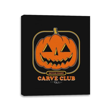 Carve Club - Canvas Wraps Canvas Wraps RIPT Apparel 11x14 / Black