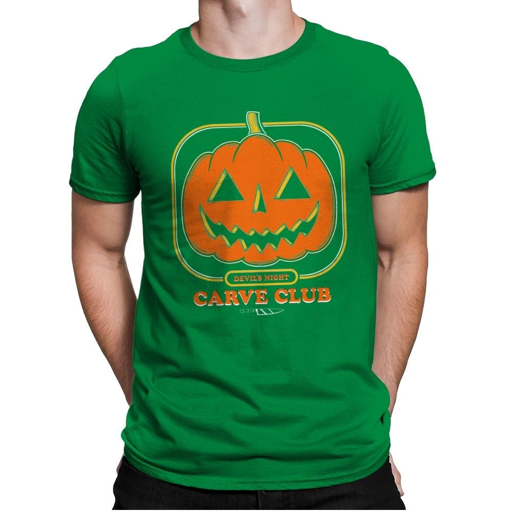 Carve Club - Mens Premium T-Shirts RIPT Apparel Small / Kelly Green
