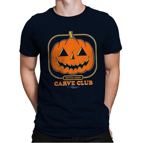 Carve Club - Mens Premium T-Shirts RIPT Apparel Small / Midnight Navy