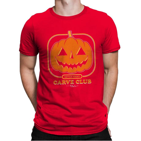 Carve Club - Mens Premium T-Shirts RIPT Apparel Small / Red
