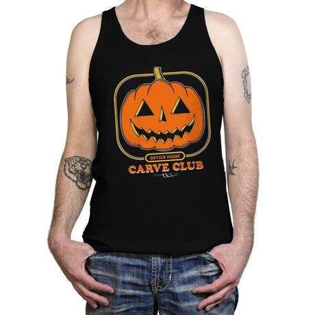 Carve Club - Tanktop Tanktop RIPT Apparel X-Small / Black