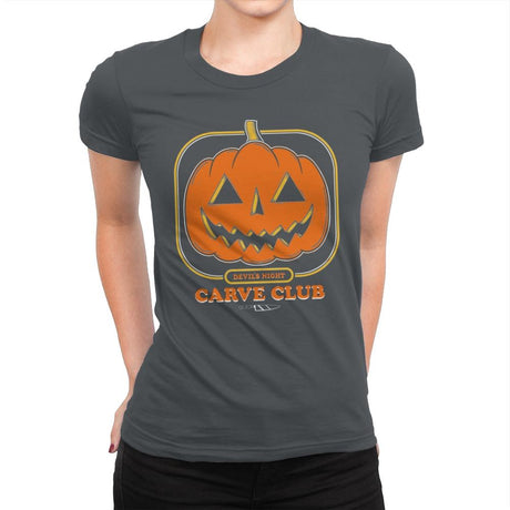 Carve Club - Womens Premium T-Shirts RIPT Apparel Small / Heavy Metal