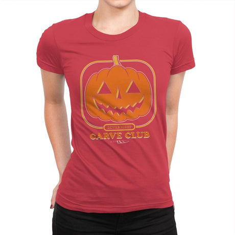 Carve Club - Womens Premium T-Shirts RIPT Apparel Small / Red