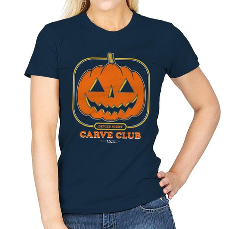 Carve Club - Womens T-Shirts RIPT Apparel Small / Navy