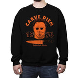 Carve Diem! - Crew Neck Sweatshirt Crew Neck Sweatshirt RIPT Apparel Small / Black