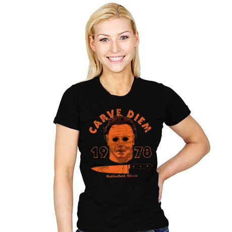 Carve Diem! - Womens T-Shirts RIPT Apparel