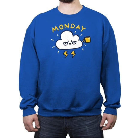 Case Of The Mondays - Crew Neck Sweatshirt Crew Neck Sweatshirt RIPT Apparel Small / Royal