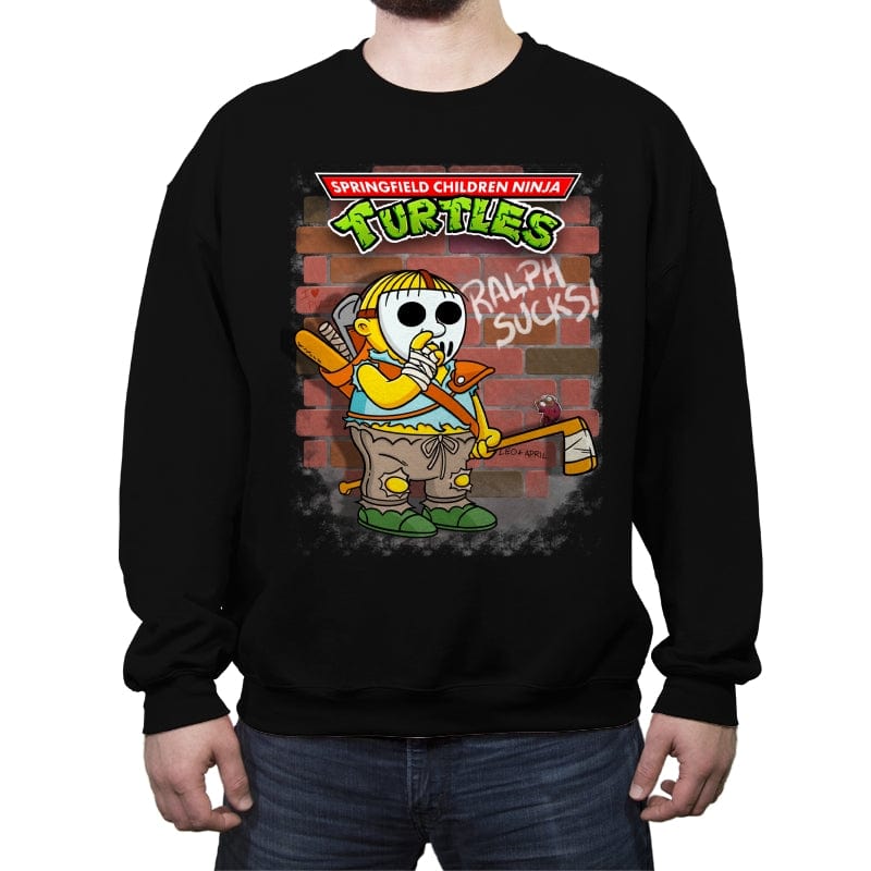 Casey Wiggum - Crew Neck Sweatshirt Crew Neck Sweatshirt RIPT Apparel Small / Black