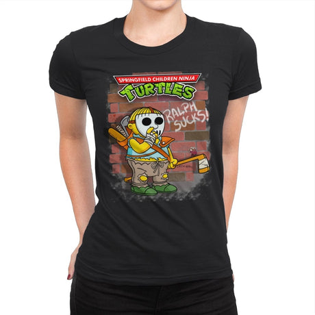 Casey Wiggum - Womens Premium T-Shirts RIPT Apparel Small / Black