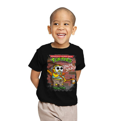 Casey Wiggum - Youth T-Shirts RIPT Apparel X-small / Black