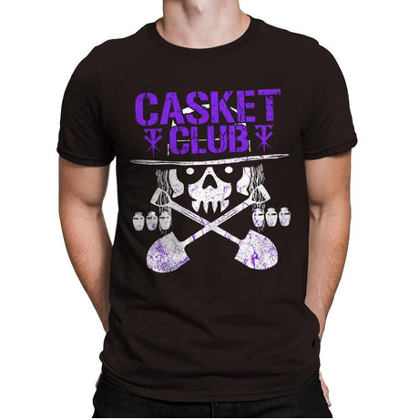 CASKET CLUB Exclusive - Mens Premium T-Shirts RIPT Apparel Small / Dark Chocolate