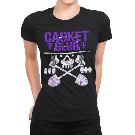 CASKET CLUB Exclusive - Womens Premium T-Shirts RIPT Apparel Small / Black