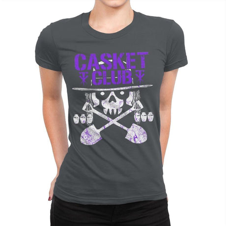 CASKET CLUB Exclusive - Womens Premium T-Shirts RIPT Apparel Small / Heavy Metal