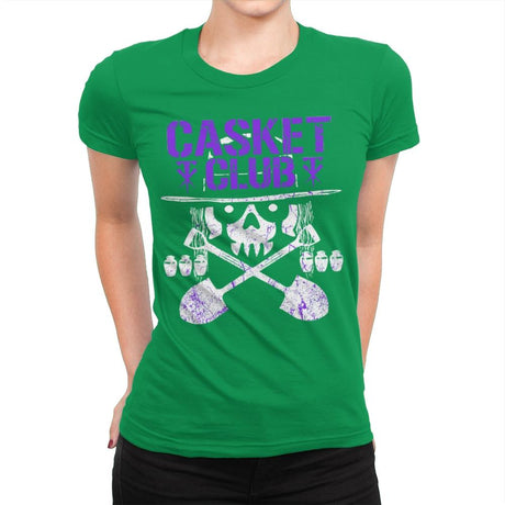 CASKET CLUB Exclusive - Womens Premium T-Shirts RIPT Apparel Small / Kelly Green