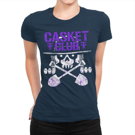 CASKET CLUB Exclusive - Womens Premium T-Shirts RIPT Apparel Small / Midnight Navy