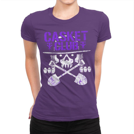 CASKET CLUB Exclusive - Womens Premium T-Shirts RIPT Apparel Small / Purple Rush