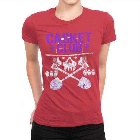 CASKET CLUB Exclusive - Womens Premium T-Shirts RIPT Apparel Small / Red