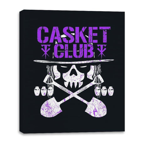 Casket Club Forever - Canvas Wraps Canvas Wraps RIPT Apparel 16x20 / Black