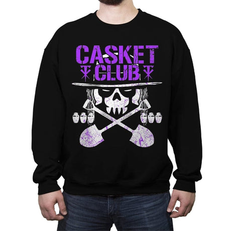 Casket Club Forever - Crew Neck Sweatshirt Crew Neck Sweatshirt RIPT Apparel Small / Black