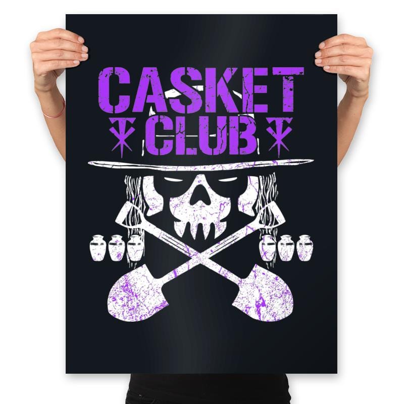 Casket Club Forever - Prints Posters RIPT Apparel 18x24 / Black