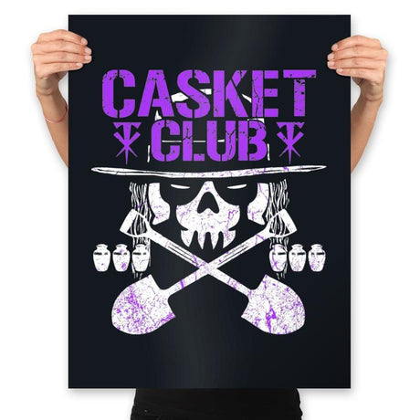 Casket Club Forever - Prints Posters RIPT Apparel 18x24 / Black