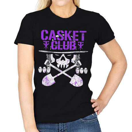 Casket Club Forever - Womens T-Shirts RIPT Apparel Small / Black