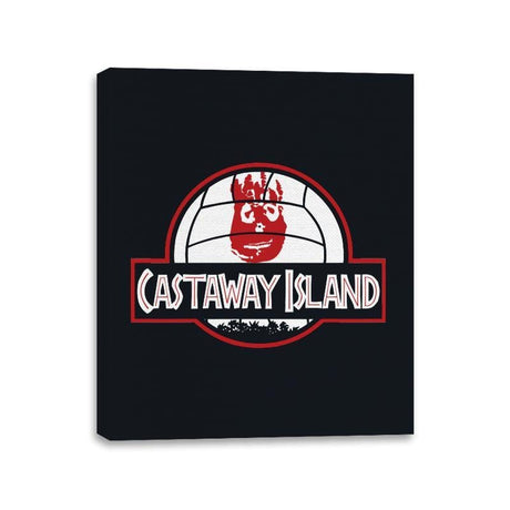 Cast Away Island - Canvas Wraps Canvas Wraps RIPT Apparel 11x14 / Black