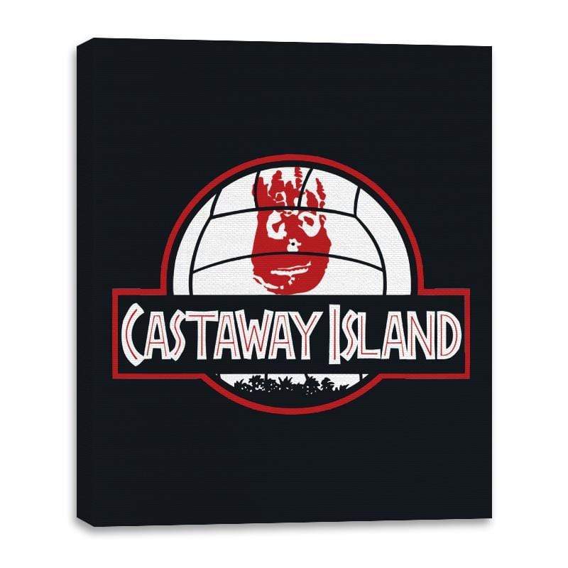 Cast Away Island - Canvas Wraps Canvas Wraps RIPT Apparel 16x20 / Black