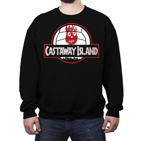 Cast Away Island - Crew Neck Sweatshirt Crew Neck Sweatshirt RIPT Apparel Small / Black