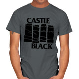 Castle Black Flag - Mens T-Shirts RIPT Apparel Small / Charcoal