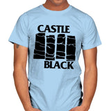 Castle Black Flag - Mens T-Shirts RIPT Apparel Small / Light Blue