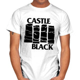 Castle Black Flag - Mens T-Shirts RIPT Apparel Small / White