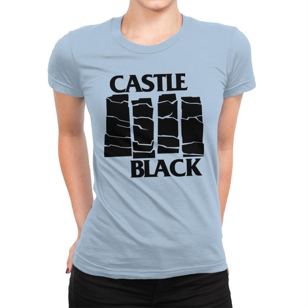 Castle Black Flag - Womens Premium T-Shirts RIPT Apparel Small / Cancun