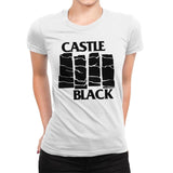 Castle Black Flag - Womens Premium T-Shirts RIPT Apparel Small / White