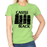 Castle Black Flag - Womens T-Shirts RIPT Apparel Small / Mint Green