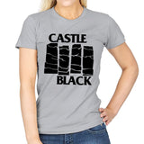 Castle Black Flag - Womens T-Shirts RIPT Apparel Small / Sport Grey