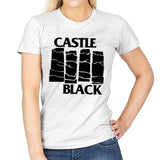 Castle Black Flag - Womens T-Shirts RIPT Apparel Small / White