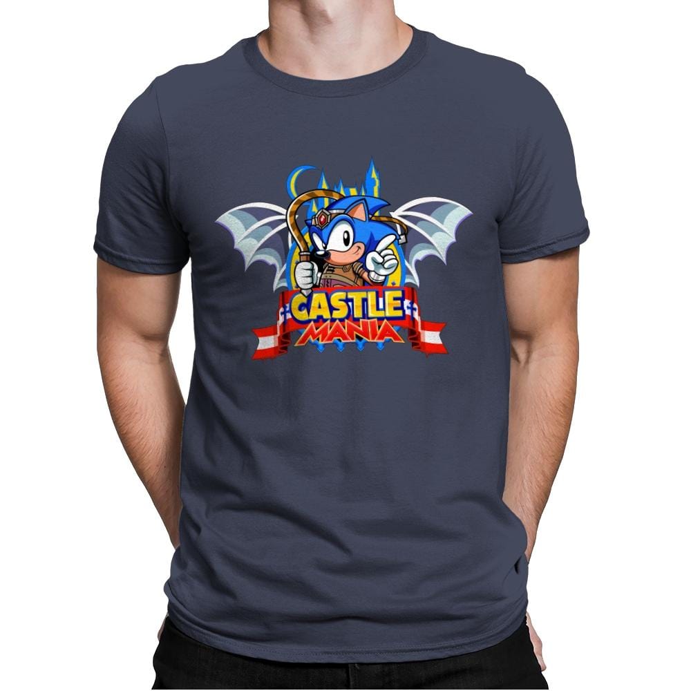 Castle Mania - Mens Premium T-Shirts RIPT Apparel Small / Indigo