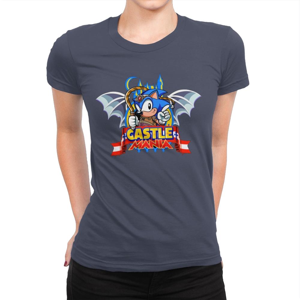 Castle Mania - Womens Premium T-Shirts RIPT Apparel Small / Indigo