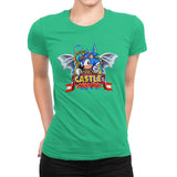 Castle Mania - Womens Premium T-Shirts RIPT Apparel Small / Kelly Green