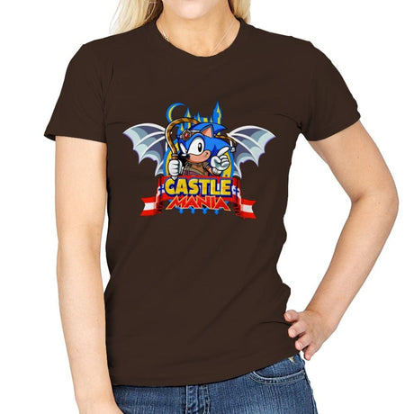 Castle Mania - Womens T-Shirts RIPT Apparel Small / Dark Chocolate