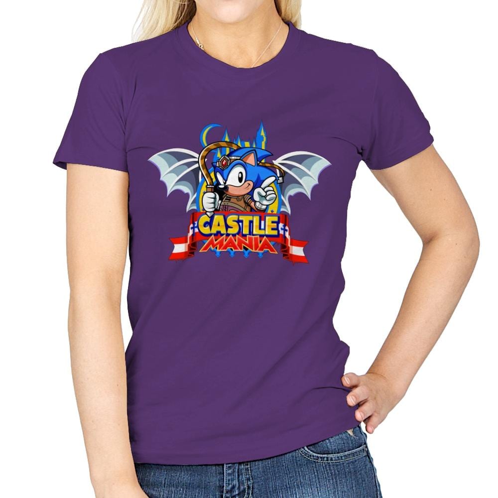 Castle Mania - Womens T-Shirts RIPT Apparel Small / Purple